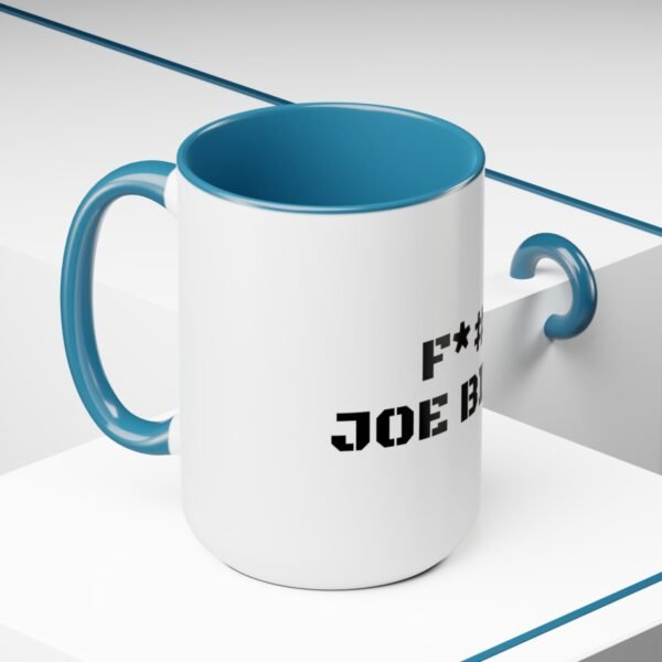 F*#k Joe Biden  Two-Tone Coffee Mugs, 15oz - Image 9