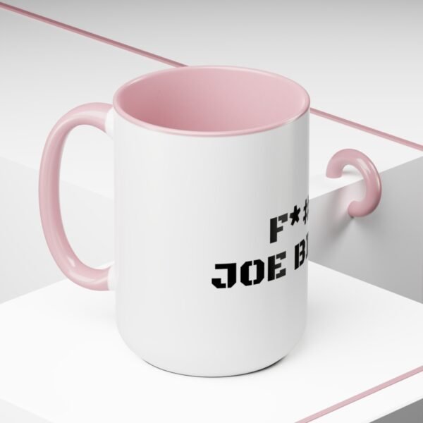 F*#k Joe Biden  Two-Tone Coffee Mugs, 15oz - Image 3