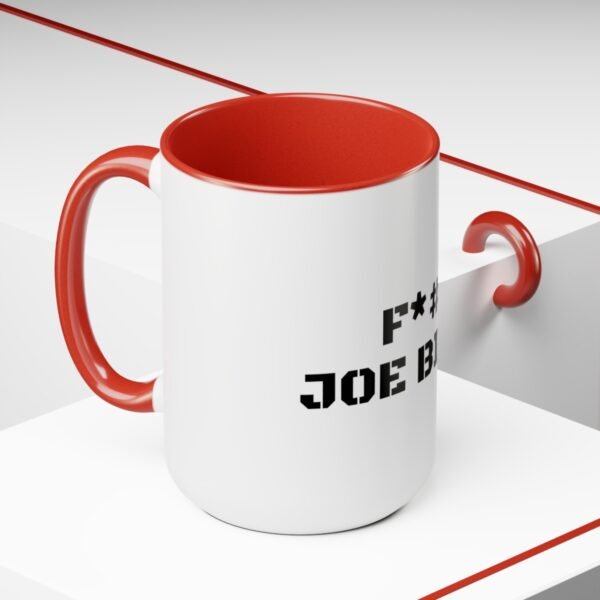 F*#k Joe Biden  Two-Tone Coffee Mugs, 15oz - Image 11